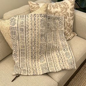 Restoration Hardware Mudcloth pillow cover 26x26